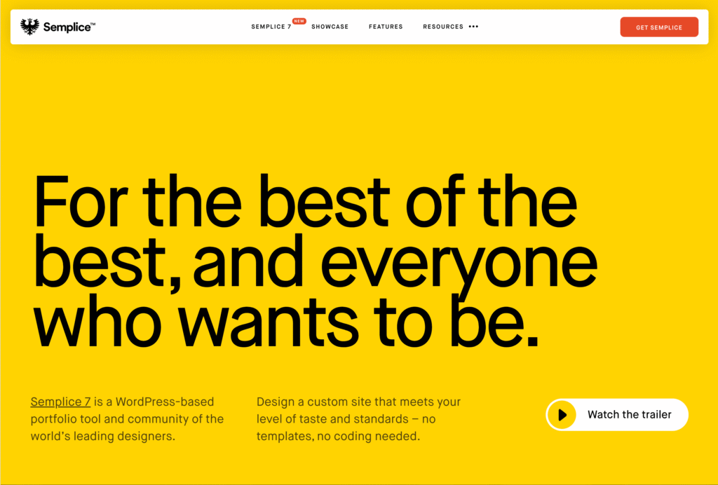 Semplice WP based design portfolio tool