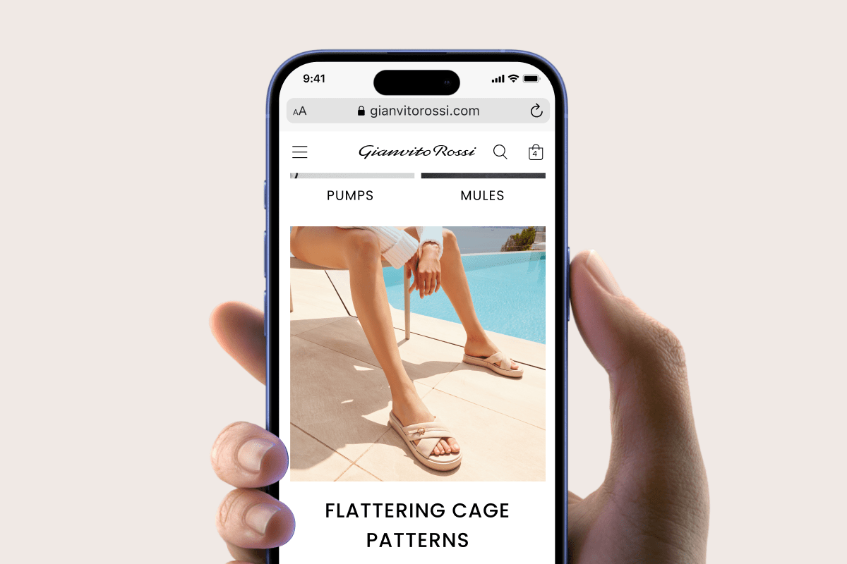 Gianvito Rossi – Premium Italian Shoes E-commerce Website Redesign